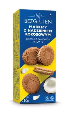 BEZGLUTEN Markizy bezglutenowe z nadzieniem toffi (160 g)