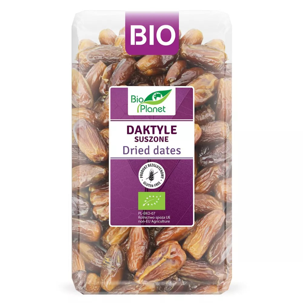 BIO PLANET Daktyle ekologiczne bez pestek (1kg) - BIO