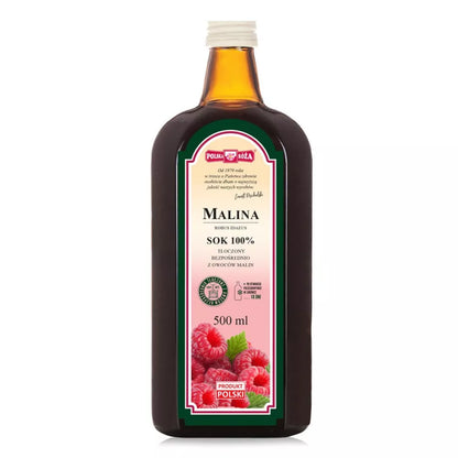 POLSKA RÓŻA Sok malinowy 100% (500ml)