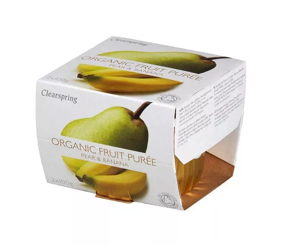 CLEARSPRING Deser gruszka-banan (2 x 100g) - BIO