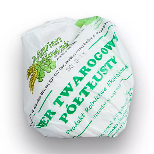 *NOWAK Twaróg ekologiczny chudy (500g) - BIO (f)