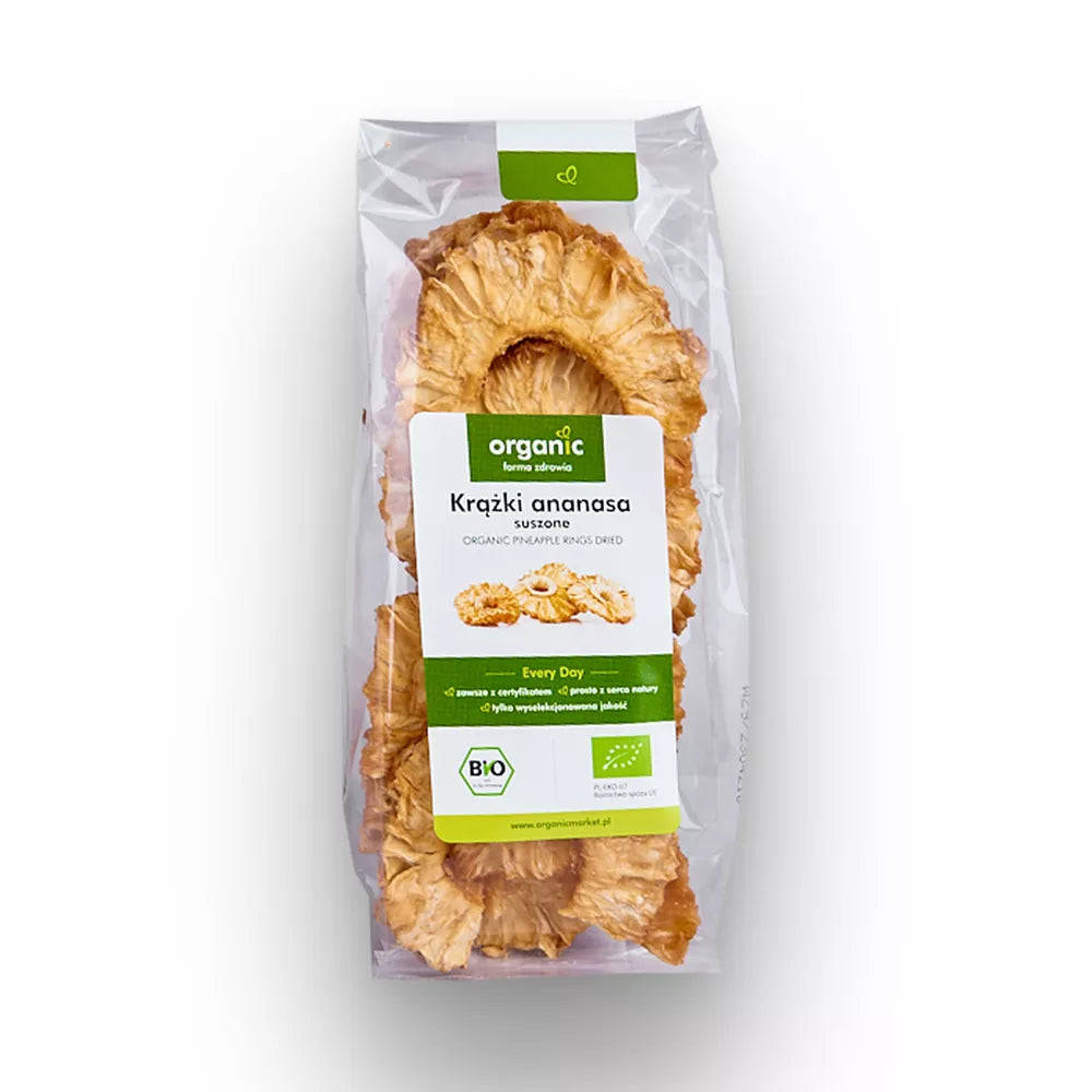 ORGANIC Krążki ananasa suszone ekologiczne (100g) - BIO