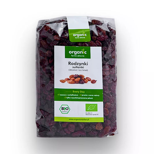 ORGANIC Rodzynki sułtanki ekologiczne (500g) - BIO