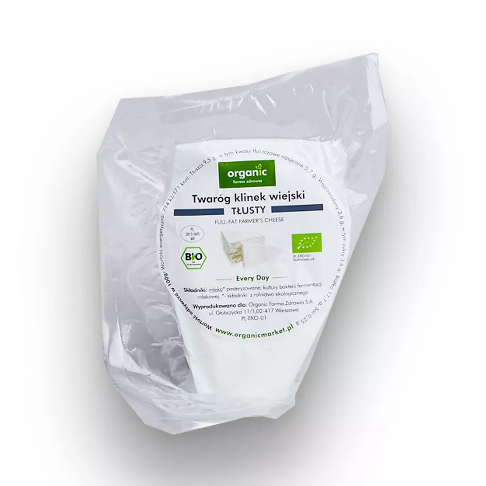 *ORGANIC Twaróg wiejski chudy klinek na wagę (ok.350g) - BIO