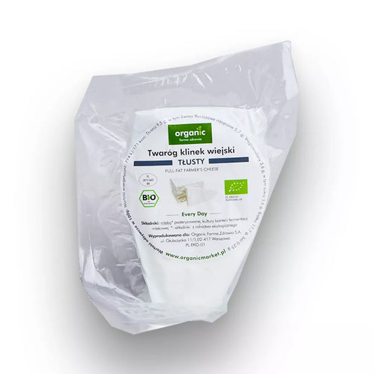 *ORGANIC Twaróg wiejski tłusty klinek na wagę (ok.350g) - BIO