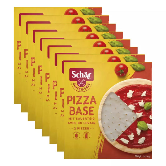 8x SCHAR Spody do pizzy bezglutenowe - Pizza Base (2 x 150g) (zbiorcze)