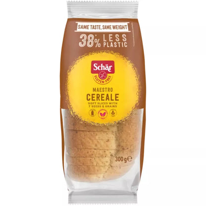 SCHAR Chleb wieloziarnisty bezglutenowy, bez laktozy - Maestro Cereale (300g)