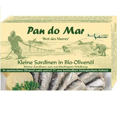 PAN DO MAR Anchois - sardele w bio oliwie z oliwek (50g)