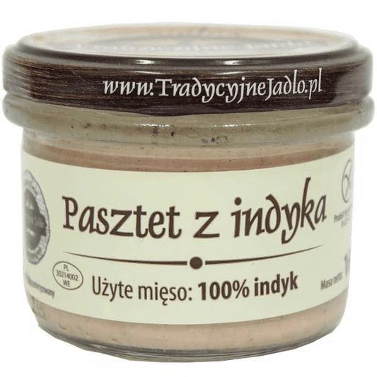 *TRADYCYJNE JADŁO Pasztet z indyka, bezglutenowy [słoik] (160g)  (f)