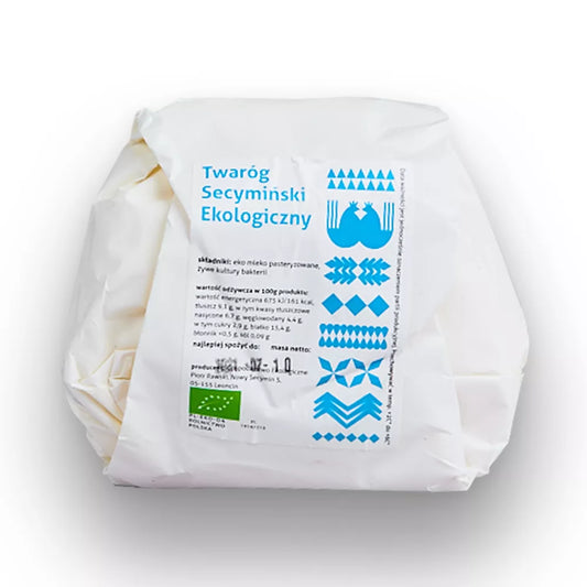 *RAWSKI Twaróg tłusty secymiński ekologiczny (400g) - BIO