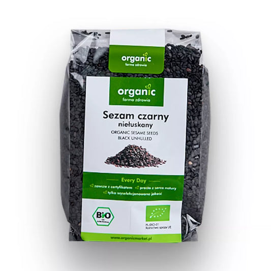 ORGANIC Sezam czarny niełuskany, ekologiczny (150g) - BIO
