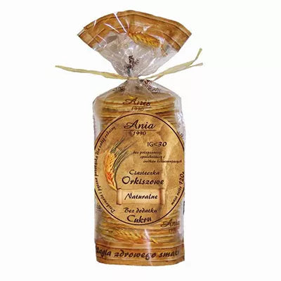 ANIA Ciasteczka orkiszowe bez cukru czekoladowe (120g) - BIO