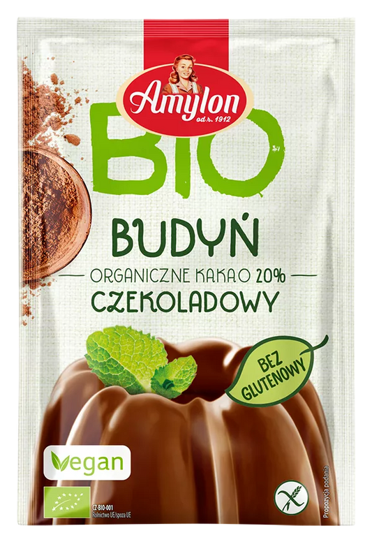 AMYLON Budyń o smaku czekoladowym bezglutenowy (40g) - BIO
