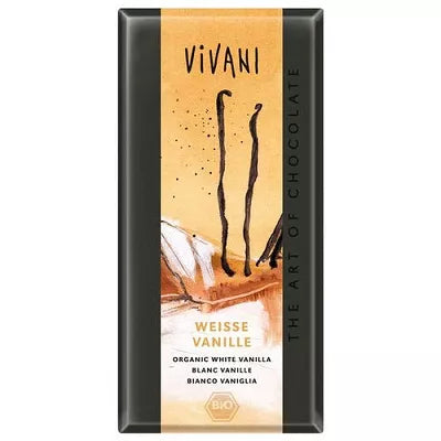 VIVANI Czekolada biała z wanilią (80g) - BIO