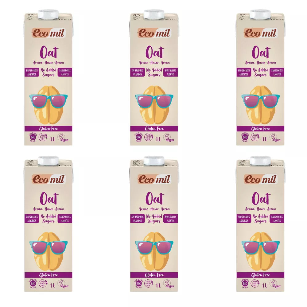 ECOMIL 6x Napój owsiany bezglutenowy (1l) - BIO (zbiorcze)