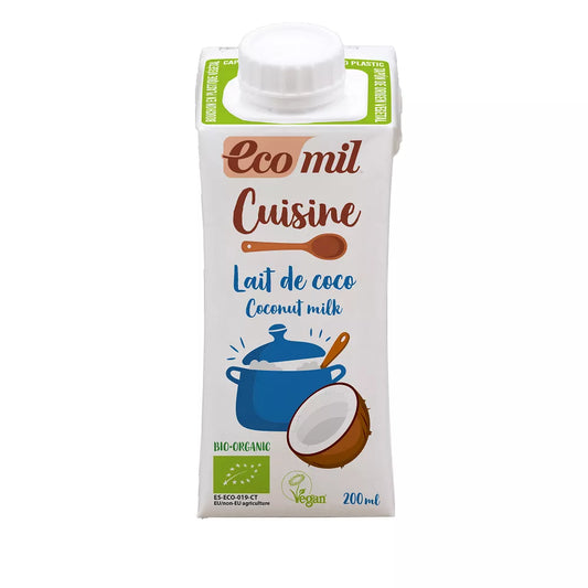ECOMIL Zagęszczony krem kokosowy bezglutenowy (200ml) - BIO