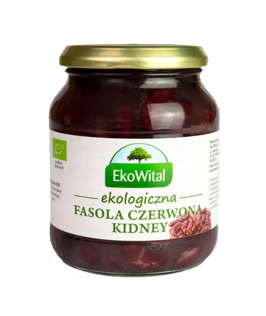 EKOWITAL Fasola czerwona kidney w zalewie (240g) - BIO