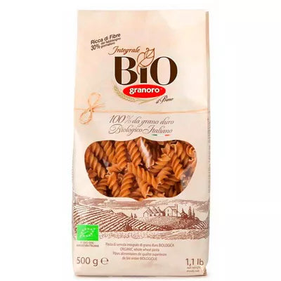 GRANORO Makaron pszenny fusilli pełnoziarnisty (500 g) - BIO