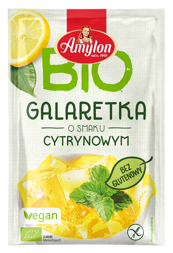 AMYLON Galaretka z agarem  o smaku pomarańczowym (40g) - BIO