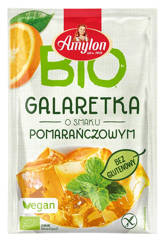 AMYLON Galaretka z agarem  o smaku pomarańczowym (40g) - BIO