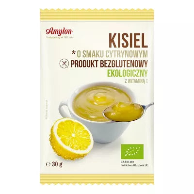 AMYLON Kisiel o smaku cytrynowym bezglutenowy (30g) - BIO