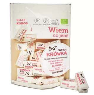 SUPER KRÓWKA Krówki bezmleczne o smaku toffi bezglutenowe (150g) - BIO