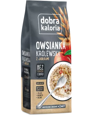 DOBRA KALORIA Owsianka królewska z jabłkami (320g)