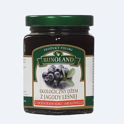 RUNOLAND Dżem z jagody leśnej bez dodatku cukru (200g) - BIO
