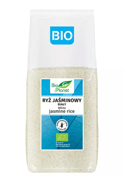 BIO PLANET Ryż jaśminowy biały, bezglutenowy (1kg) - BIO