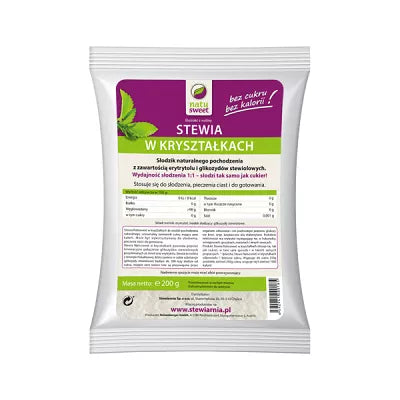 NATUSWEET Stewia w kryształkach (200g)
