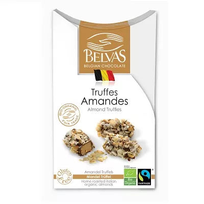 BELVAS Truffle - czekoladki z migdałami bezglutenowe (100g) - BIO FAIR TRADE