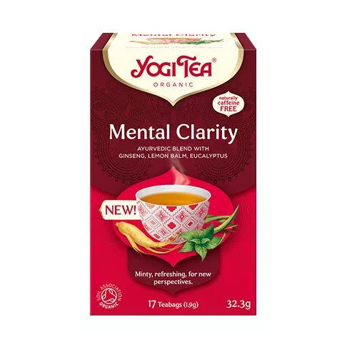 YOGI TEA Herbatka ajurwedyjska jasność umysłu - Mental Clarity (17x1,9g) - BIO