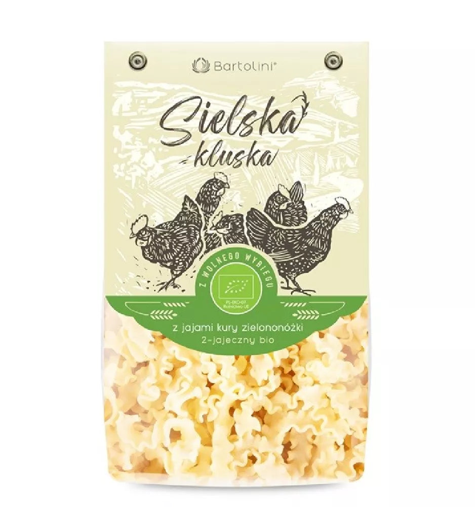 BARTOLINI Sielska Kluska z jajami od kur zielononóżek - krajanka (250g) - BIO